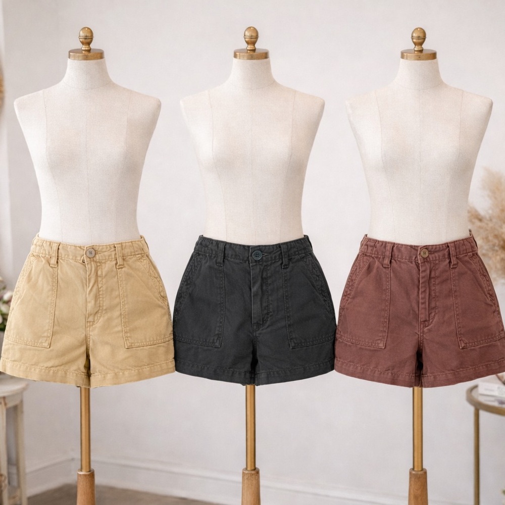 Aerie Women's Shorts in Black and Brown